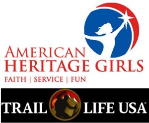 American Heritage Girls and Trail Life logos